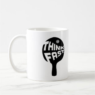 Taza De Café Ping Pong Think Fast