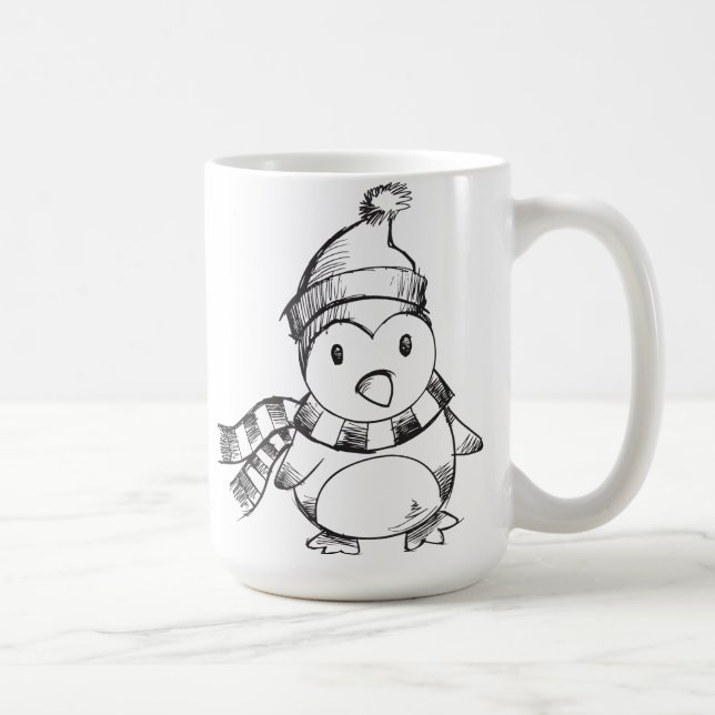 Taza De Café Pingüino (Derecha)