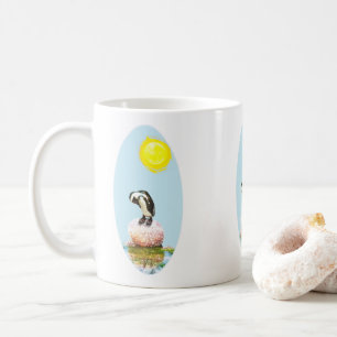 Taza De Café Pingüino al sol