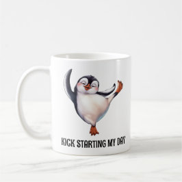 Taza De Café Pingüino bailando