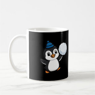 Taza De Café Pingüino de Bola de Nieve de Navidad