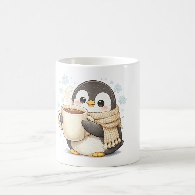 Taza De Café Pingüino de Café de la Mañana (Centro)