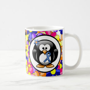 Taza De Café Pingüino de Cinta Azul