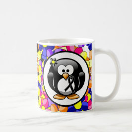 Taza De Café Pingüino de cinta negra