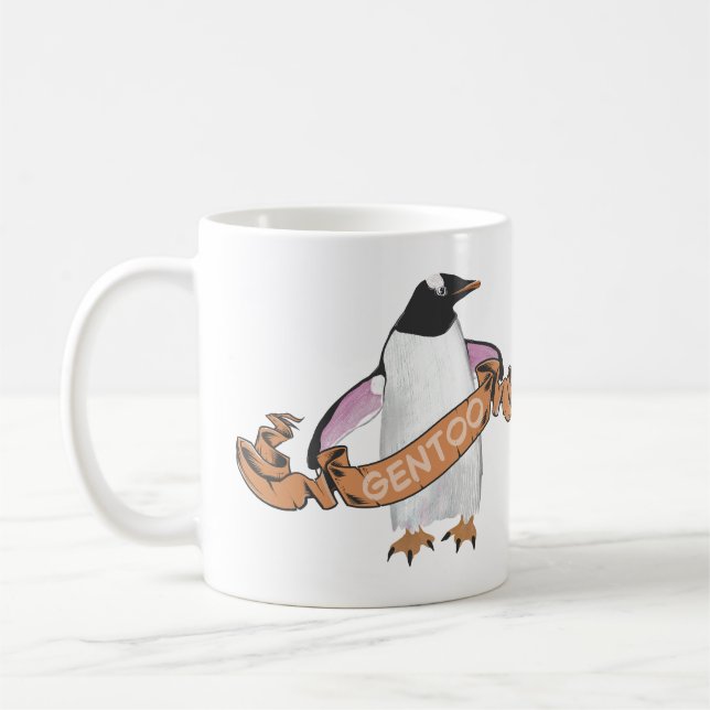 Taza De Café Pingüino de Gentoo (Izquierda)