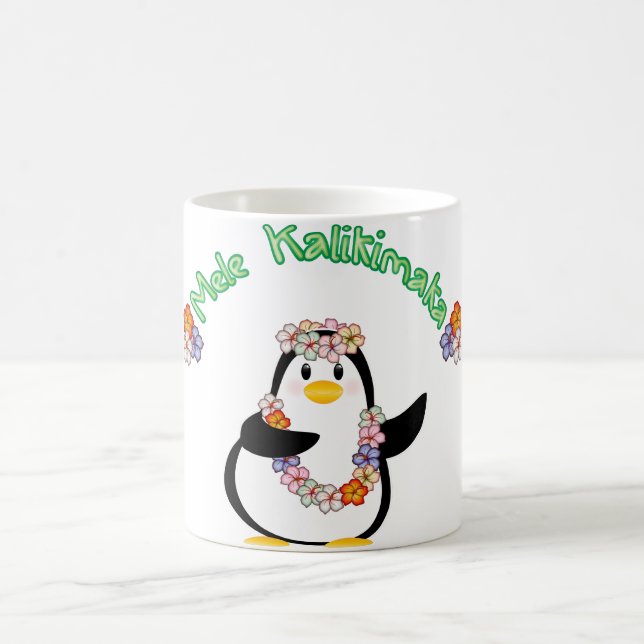 Taza De Café Pingüino de Mele Kalikimaka (Centro)