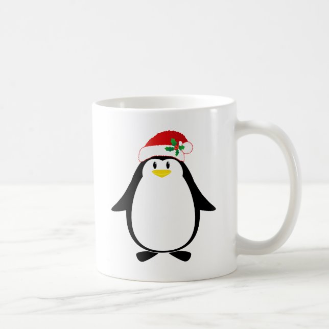 Taza De Café Pingüino de Santa (Derecha)