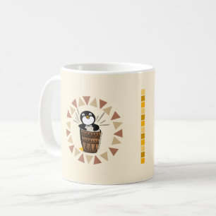 Taza De Café Pingüino de tambor