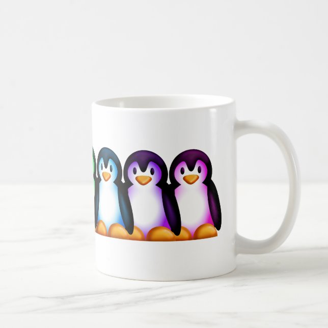 Taza De Café Pingüino del espectro (Derecha)