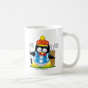 Taza De Café Pingüino del golf