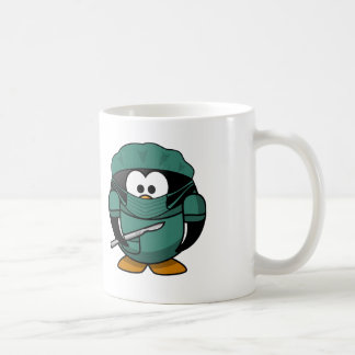 Taza De Café Pingüino del médico
