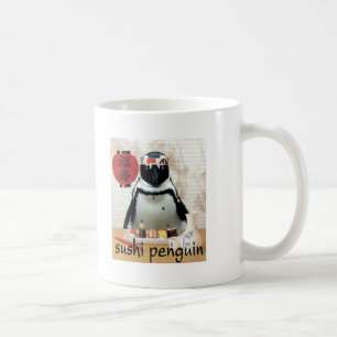 Taza De Café pingüino del sushi