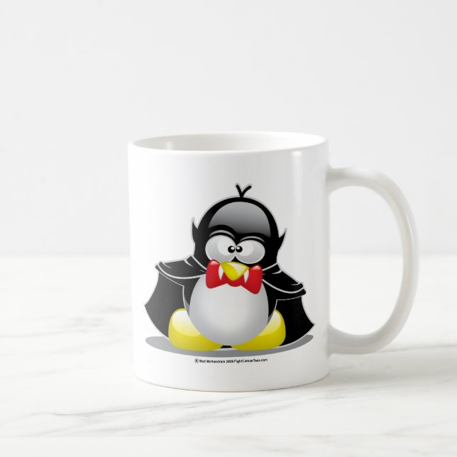 Taza De Café Pingüino del vampiro (Derecha)