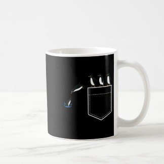 Taza De Café Pingüino Divertido Cket Lindo Pingüino Buceador Am