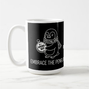Taza De Café Pinguino divertido perdido en Groenlandia abraza e