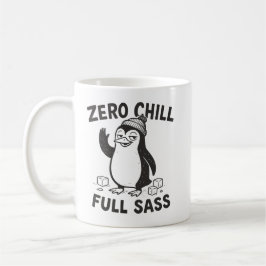 Taza De Café Pingüino Divertido y Sarcástico Sin Frio Total Sab