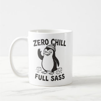 Taza De Café Pingüino Divertido y Sarcástico Sin Frio Total Sab