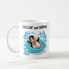 Taza De Café Pingüino en hielo