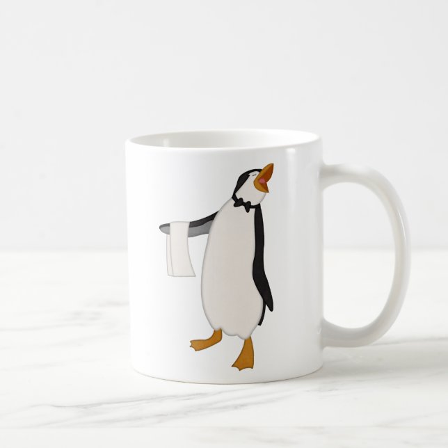 Taza De Café Pingüino feliz (Derecha)