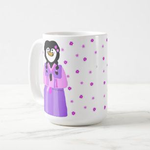 Taza De Café Pingüino Feliz Seollal