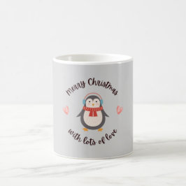 Taza De Café Pingüino Festivo Mug: Sip tu alegría navideña con 