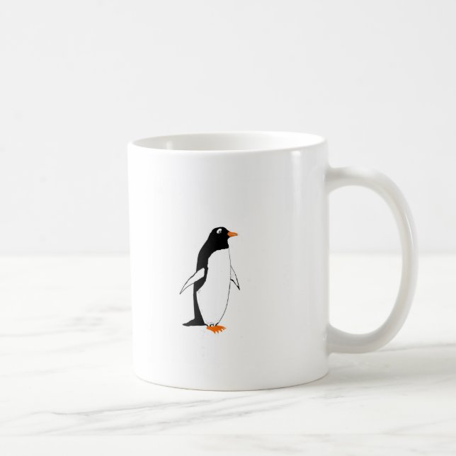 Taza De Café Pingüino lindo (Derecha)