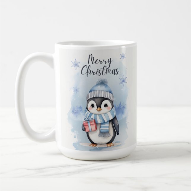Taza De Café "Pingüino lindo 2" (Izquierda)