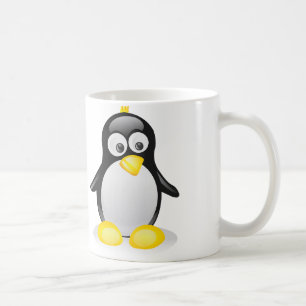 Taza De Café Pingüino lindo - taza del café con leche
