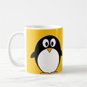 Taza De Café Pingüino lindo y moderno del dibujo animado