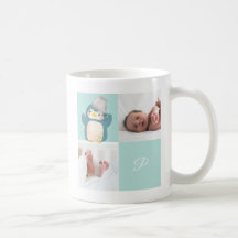 Pingüino • Monograma Alfabeto Lindo Shower de Bebé