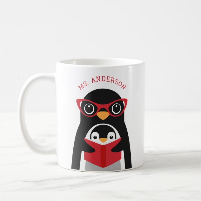 Taza De Café Pingüino Mugs (Izquierda)