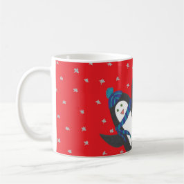 Taza De Café Pingüino navidad