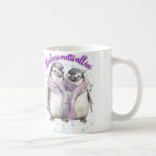 Taza De Café Pingüino Padre e Hijo Mug "Amabilidad+Fundición+To