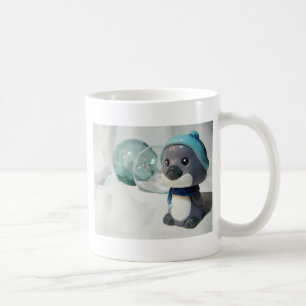 Taza De Café Pingüino púrpura I