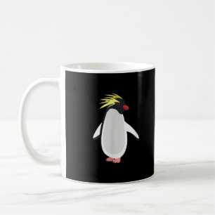 Taza De Café Pingüino Saltarrocas Adorable Animal Antártico Div