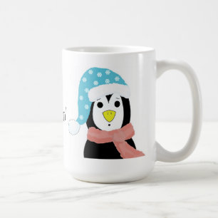 Taza De Café Pingüino Sorprendido - Solo Relajándose