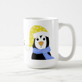 Taza De Café Pingüino Sorprendido - Solo Relajándose
