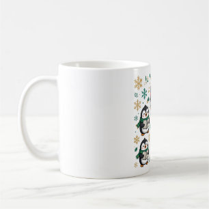 Taza De Café Pingüinos Cantores de Navidad
