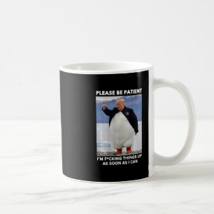 Taza De Café Pingüinos Contra Aranceles Protesta Anti-trump Man