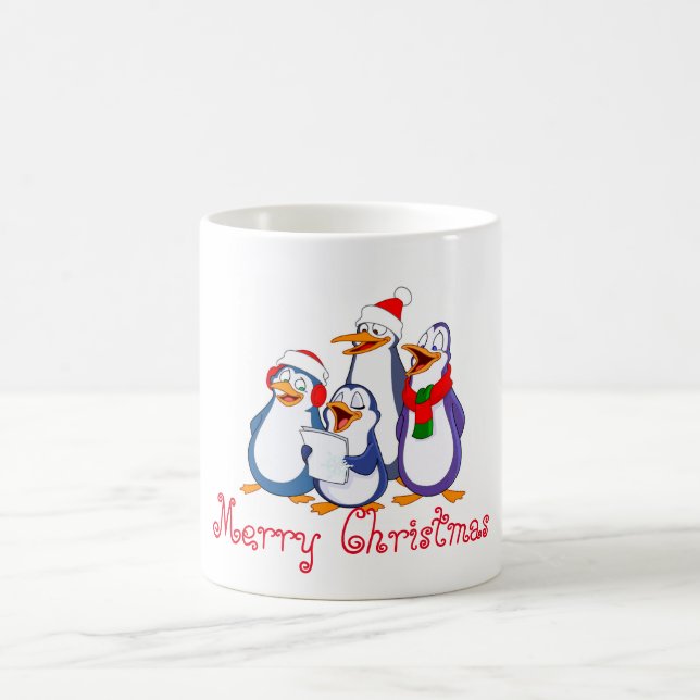 Taza De Café Pingüinos de cerámica de ferry de vacaciones (Centro)