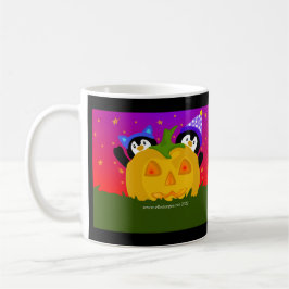 Taza De Café Pingüinos de Halloween