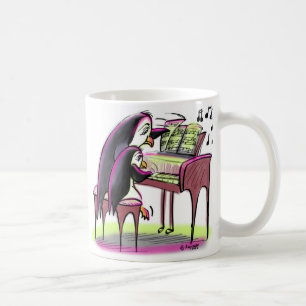 Taza De Café pingüinos del piano
