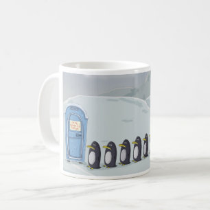 Taza De Café Pingüinos guapos, solo lavabos en el Polo Sur
