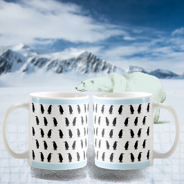 Taza De Café Pingüinos negros