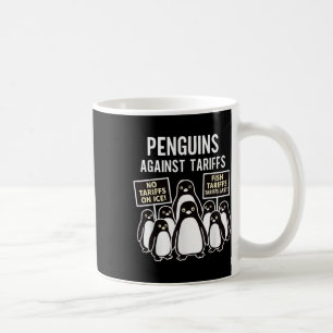 Taza De Café Pingüinos Protestan Contra Las Tarifas, Divertidos