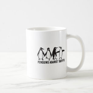 Taza De Café Pingüinos Vintage Protestan Contra Pingüinos Funny