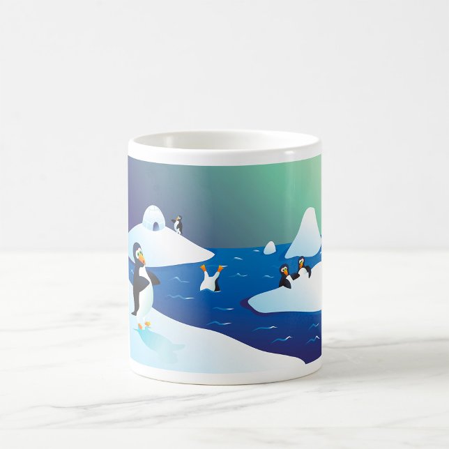 Taza De Café Pingüinos Y Hielo (Subido por el creador)