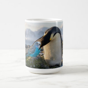 Taza De Café Pingüinos y Periquitos