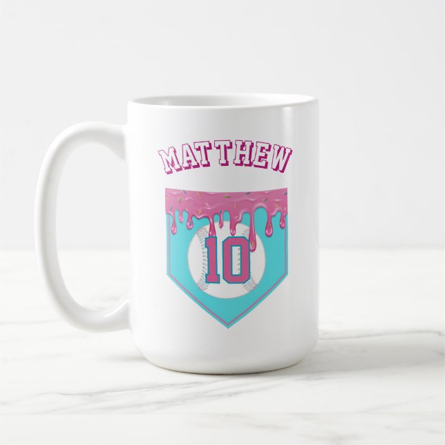 Taza De Café Pink Baseball Drip (Izquierda)