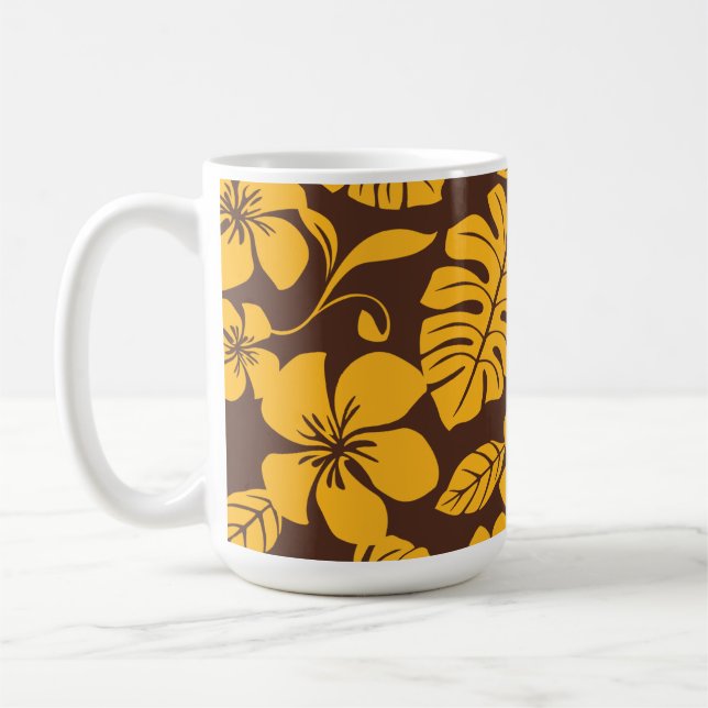 Taza De Café PINK BIKINI (MARRÓN/ORO) Mug (Izquierda)